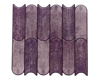 Purple Peel and Stick Backsplash – Waterproof Self-Adhesive Tiles