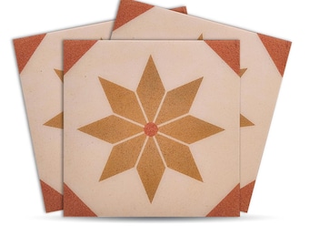 Geometrische Schälen und Stick Bodenfliese: Wasserfeste DIY Vinyl Home Decor Style- PUFST004
