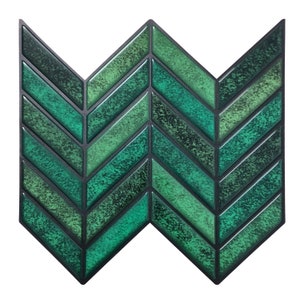 Emerald Green Peel And Stick Wall Tile | Kitchen Backsplash Tiles | Self Adhesive Tiles For Home Décor From Mosaicowall - Style 100