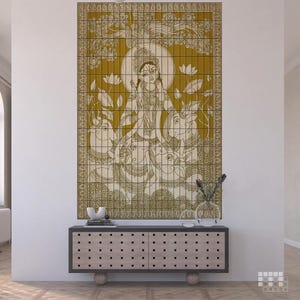 Azulejos de parede autoadesivos Shree Krishna | Decoração de parede de destaque