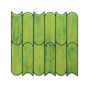 Lime Green Peel and Stick Kitchen Backsplash Tiles: Self Adhesive Home Decor