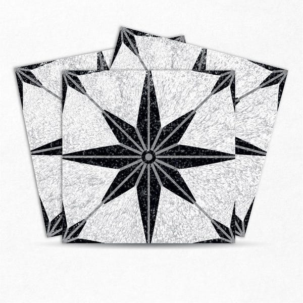 Naklejki podłogowe Mosaicowall Star Vinyl: samoprzylepne dekoracje do domu DIY