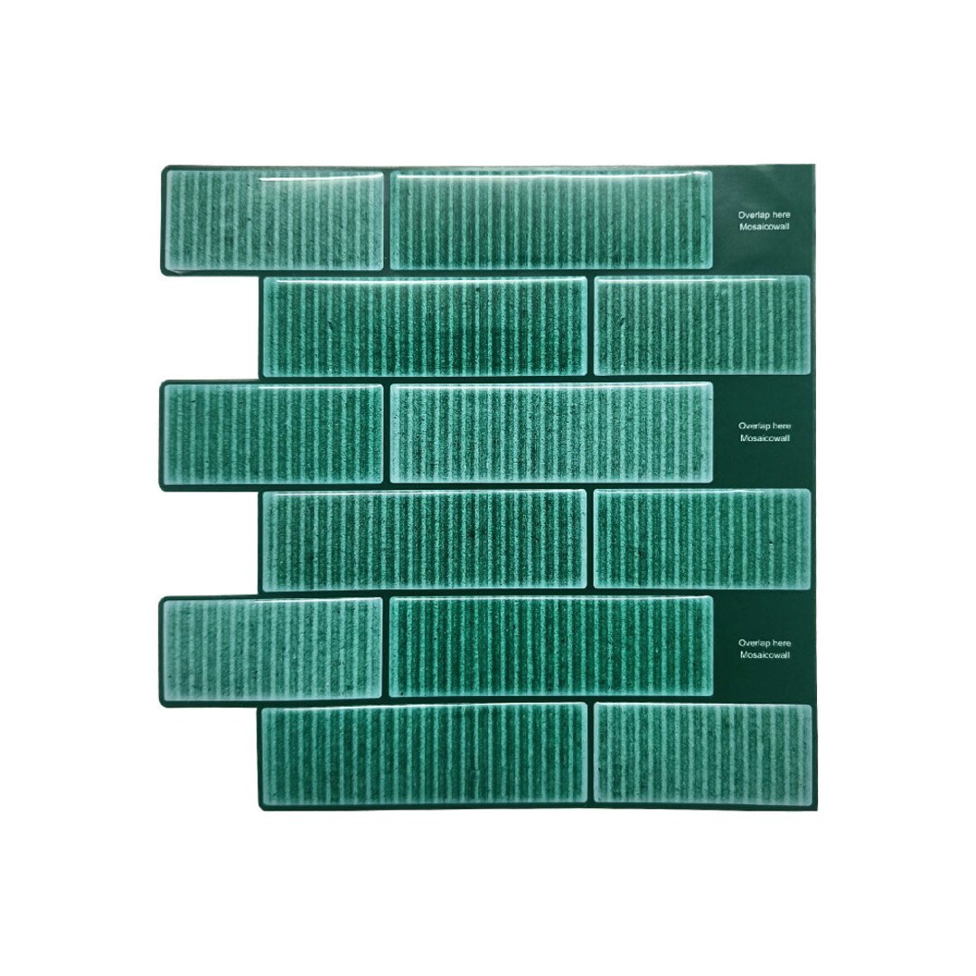 Fluted Peel and Stick Backsplash Self Adhesive 3D Wall Tiles for Home