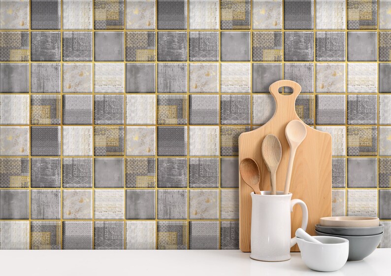 MOSAICOWALL Peel & Stick Backsplash Self Adhesive 3D Wall PU Etsy