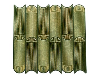 Selbstklebende, waldgrüne Küchenrückwandfliesen, graue Fugenmasse, PU-Gel, ideal für Mieter
