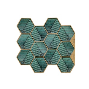 Sea Green Peel and Stick Backsplash Tiles