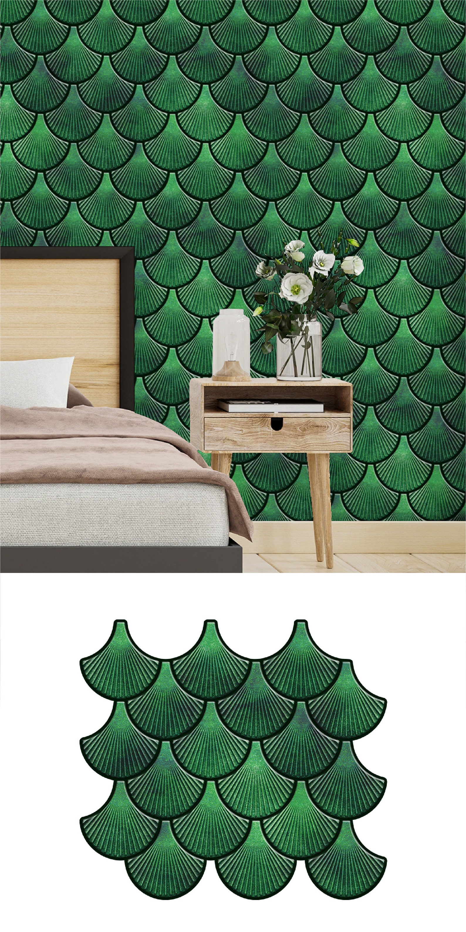 Emerald Green Peel and Stick Wall Tile Kitchen Backsplash Etsy