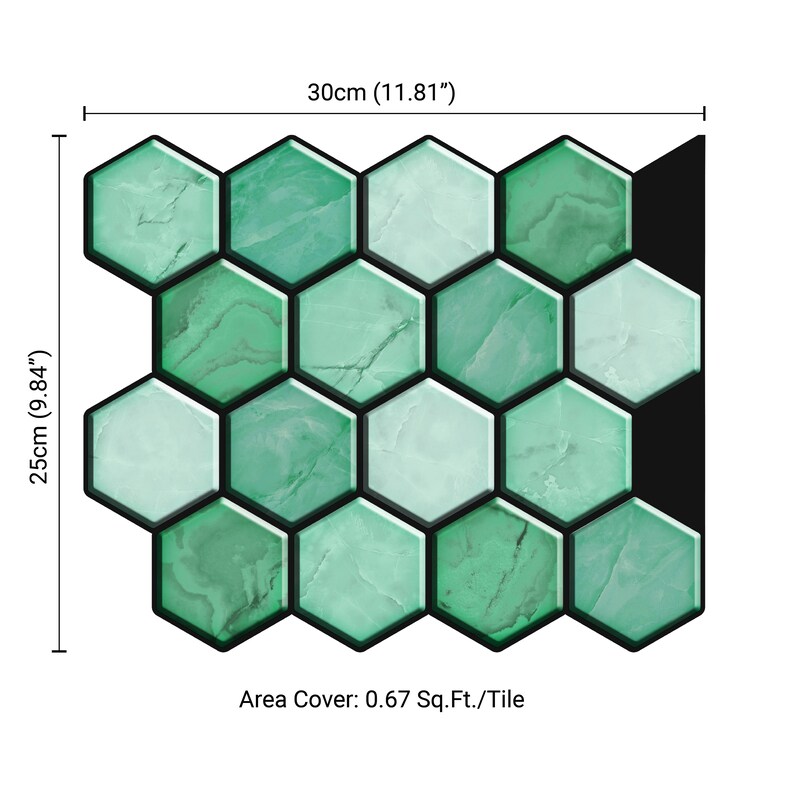 SAGE Green Peel and Stick Wall Tile Kitchen Backsplash Tiles Etsy