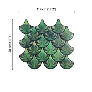 Forest Green Peel and Stick Wall Tile Kitchen Backsplash Tiles Self ...