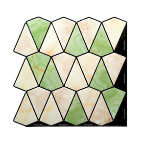 Diamond Peel & Stick Backsplash self Adhesive Tiles for Home Décor | Kitchen | Bathroom- Style 29