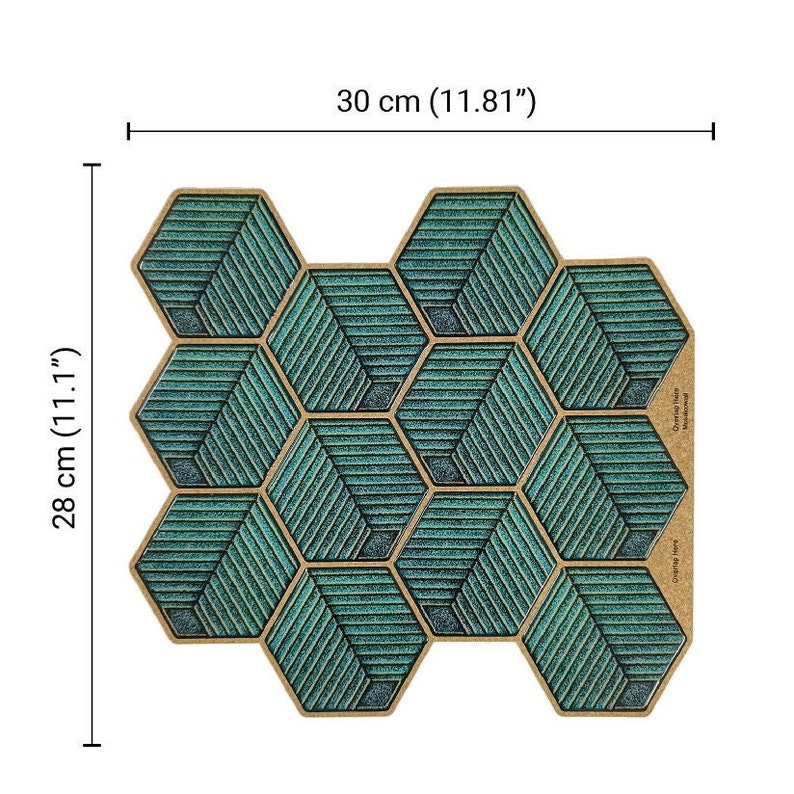 Hexagon Kitchen Backsplash in Style 134