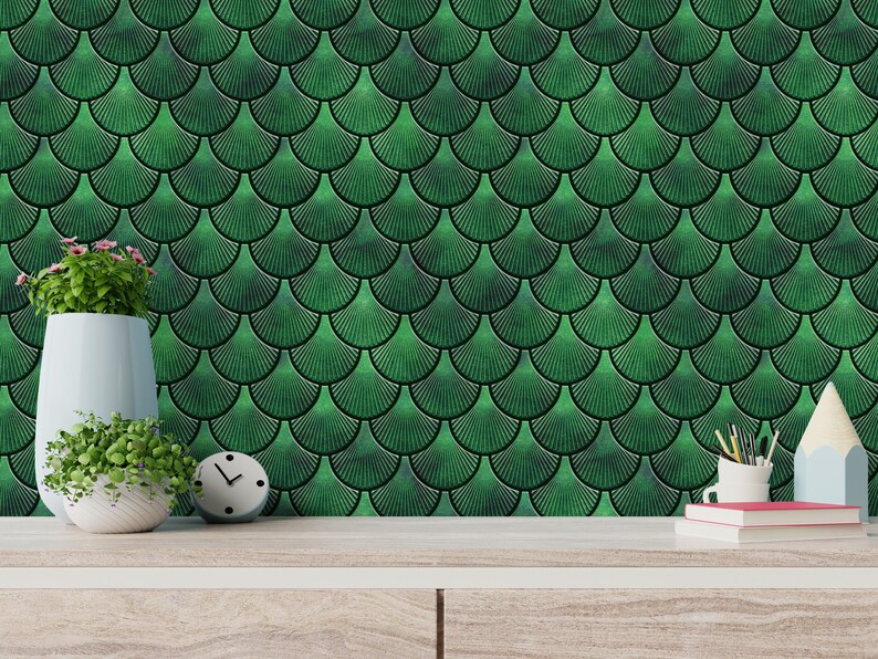 Emerald Green Peel and Stick Wall Tile Kitchen Backsplash Etsy