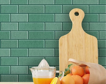 Azulejos estriados autoadhesivos para salpicaderos, decoración de pared 3D autoadhesiva