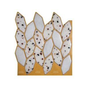 3D PU Peel And Stick Wall Tile | Kitchen Backsplash Tiles | Self Adhesive Tiles For Home Décor From Mosaicowall - CR001