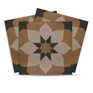 Mosaicowall DIY Peel and Stick Vinyl Floor Tiles Self Adhesive Flooring PVC Waterproof tiles for Kitchen & Living room FST092