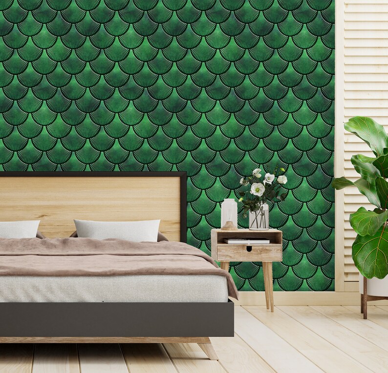 Emerald Green Peel and Stick Wall Tile Kitchen Backsplash Etsy