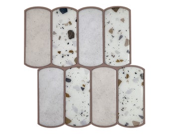 Classic Terrazzo Peel And Stick Wall Tile | Kitchen Backsplash Tiles | Self Adhesive Tiles For Home Décor From Mosaicowall - Style 168