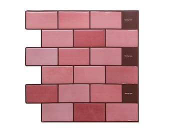 3D Rose Gold Peel and Stick Subway Tiles: Kitchen Backsplash Upgrade