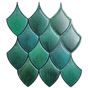 Emerald Green Peel and Stick Wall Tile: Kitchen Backsplash, Home Decor