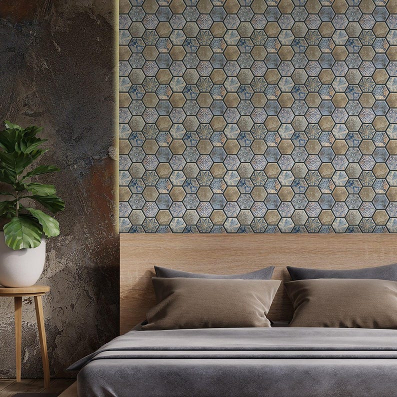 Hexagon Peel and Stick Wall Tile: Kitchen Backsplash, Home Decor ...