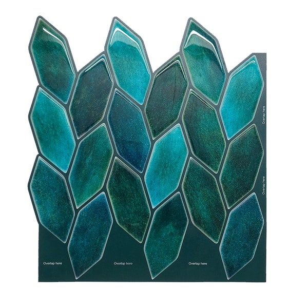 Emerald Green Peel And Stick Wall Tile | Kitchen Backsplash Tiles | Self Adhesive Tiles For Home Décor From Mosaicowall - Style 70