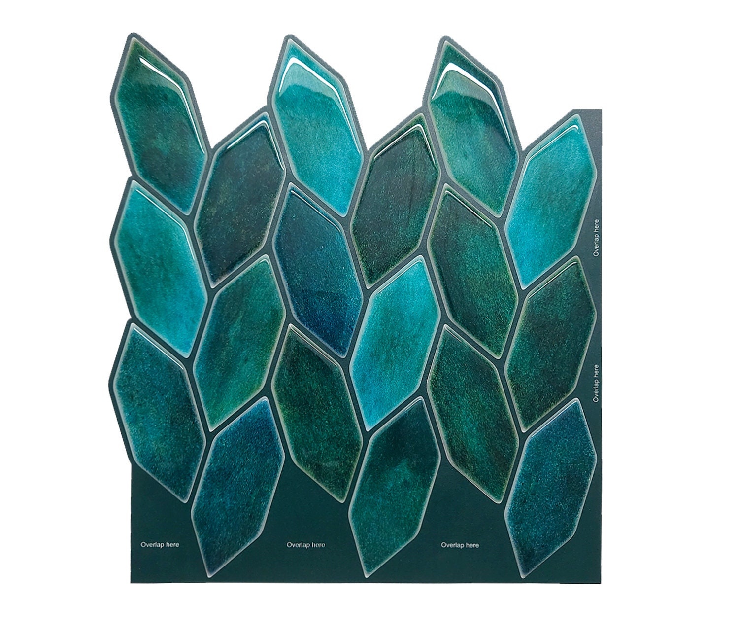 Emerald Green Peel and Stick Wall Tile Kitchen Backsplash Etsy UK