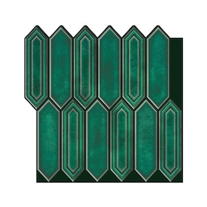 Forest Green Peel And Stick Wall Tile | Kitchen Backsplash Tiles | Self Adhesive Tiles For Home Décor From Mosaicowall - Style 101