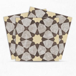 Mosaicowall Floor Tile Sticker, Tile Decal, Tiles, Vinyl Flooring, Floor Tiles, Bathroom Tile Shop, Peel & Stick Floor Tile, Non-slip FST037