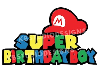 Download Super Mario Birthday Svg Etsy