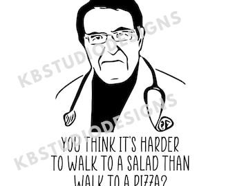 Dr. Now salade SVG, PNG, jpg, Dr. Nowzaradan svg, Cricut, Silhouette Cameo, Cut File image, Digitale download