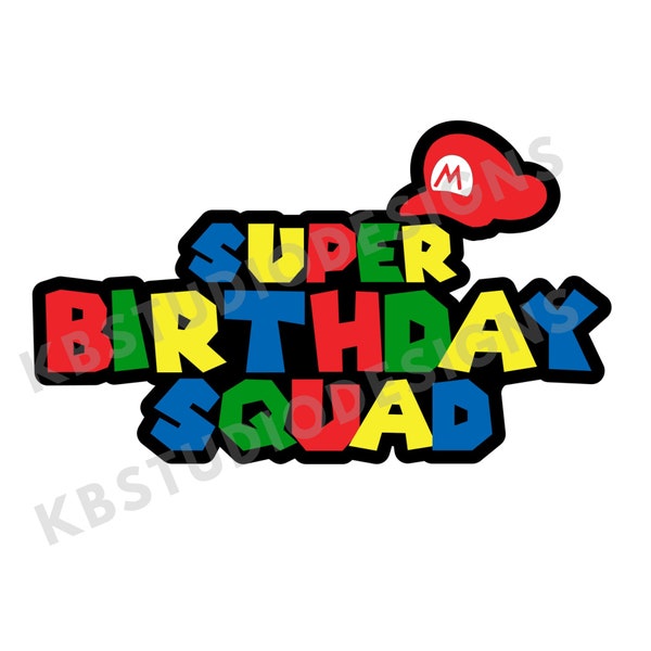 Mario Birthday Shirt Svg Etsy UK