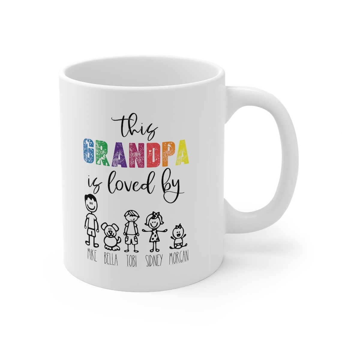 Personalized Grandpa Mug Custom Mug For grandad Grandpa Etsy