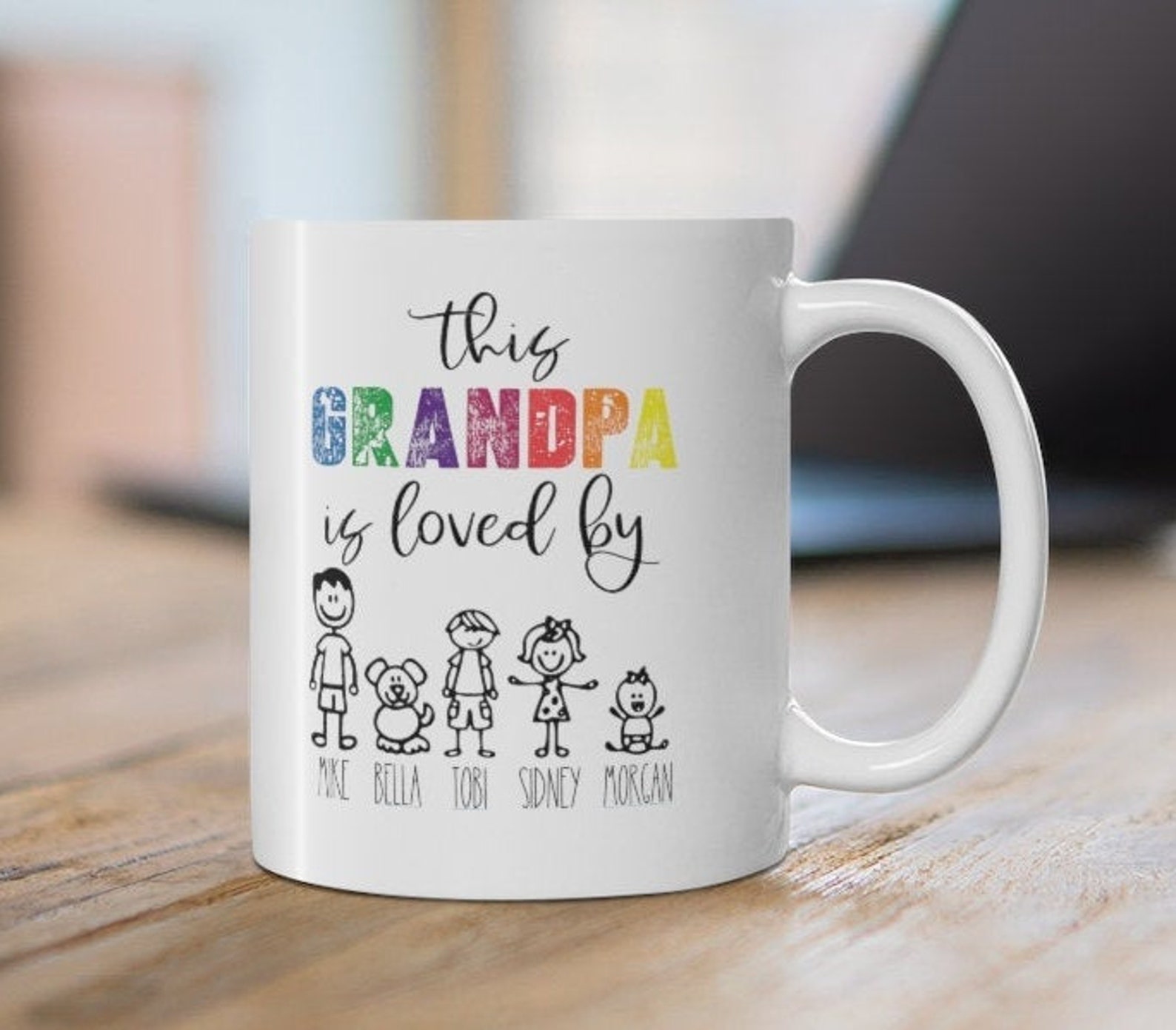Personalized Grandpa Mug Custom Mug For grandad Grandpa Etsy