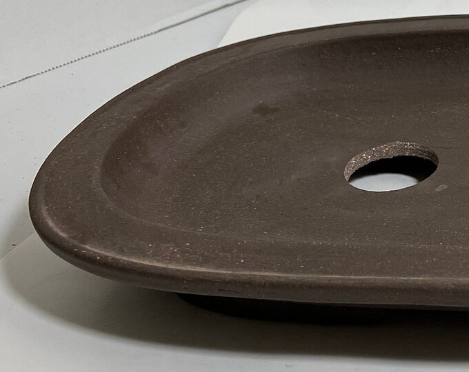 Forest Bonsai Pot,bonsai Planter,bonsai,unglazed Bonsai Pot,oval Bonsai