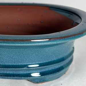 12 inch bonsai pot,Oval Bonsai Pot,bonsai,bonsai pot,bonsai planter,handmade bonsai pot,bonsai pot handmade,glazed bonsai pot,bonsai oval