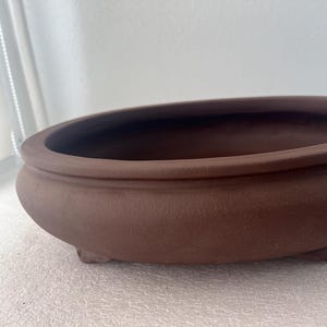 Handmade Unglazed Bonsai Pot: 13" Rectangular Planter