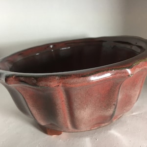 bonsai pot handmade,bonsai,bonsai pot,glazed bonsai pot,handmade bonsi pot,ceramic bonsai pot,round bonsai pot,8 inch bonsai pot