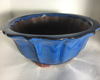 Pot à Bonsaï En Faïence Rond Non Émaillé - Dimensions 23 Cm De Diamètre X 7,5 Cm De Haut - Neuf