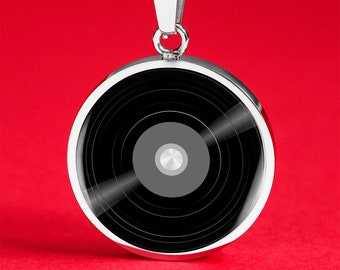 Vinyl Record Necklace