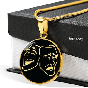 Comedy Tragedy Necklace
