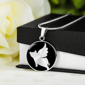 Flying Pig Necklace