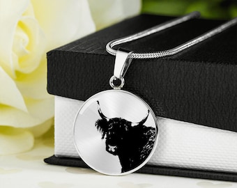 Highland cow Necklace