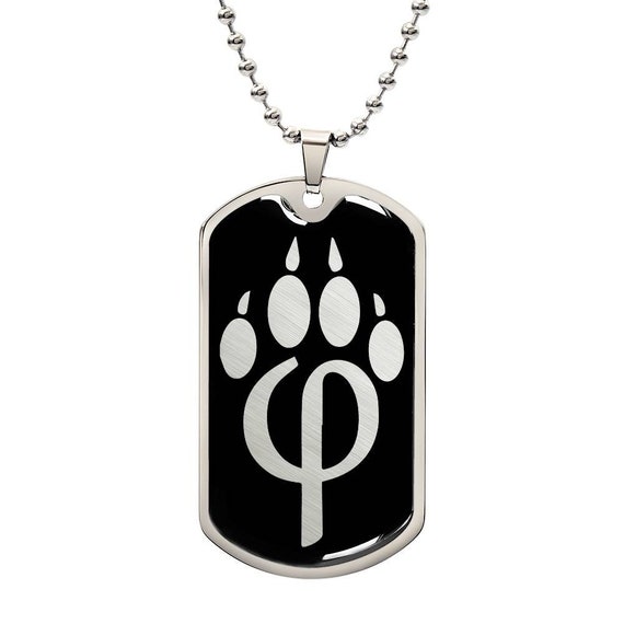 Furry Symbol Dog Tag Necklace - Etsy