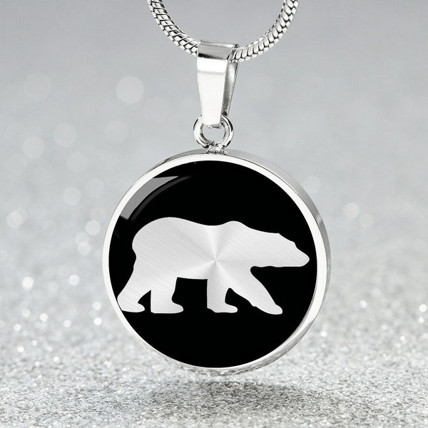 Crystal Bear Necklace main image 1
