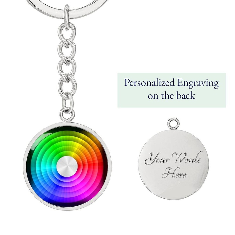 Color Wheel Keychain - Etsy