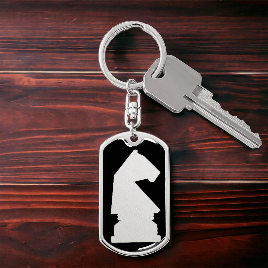 Chess Knight Keychain - Etsy