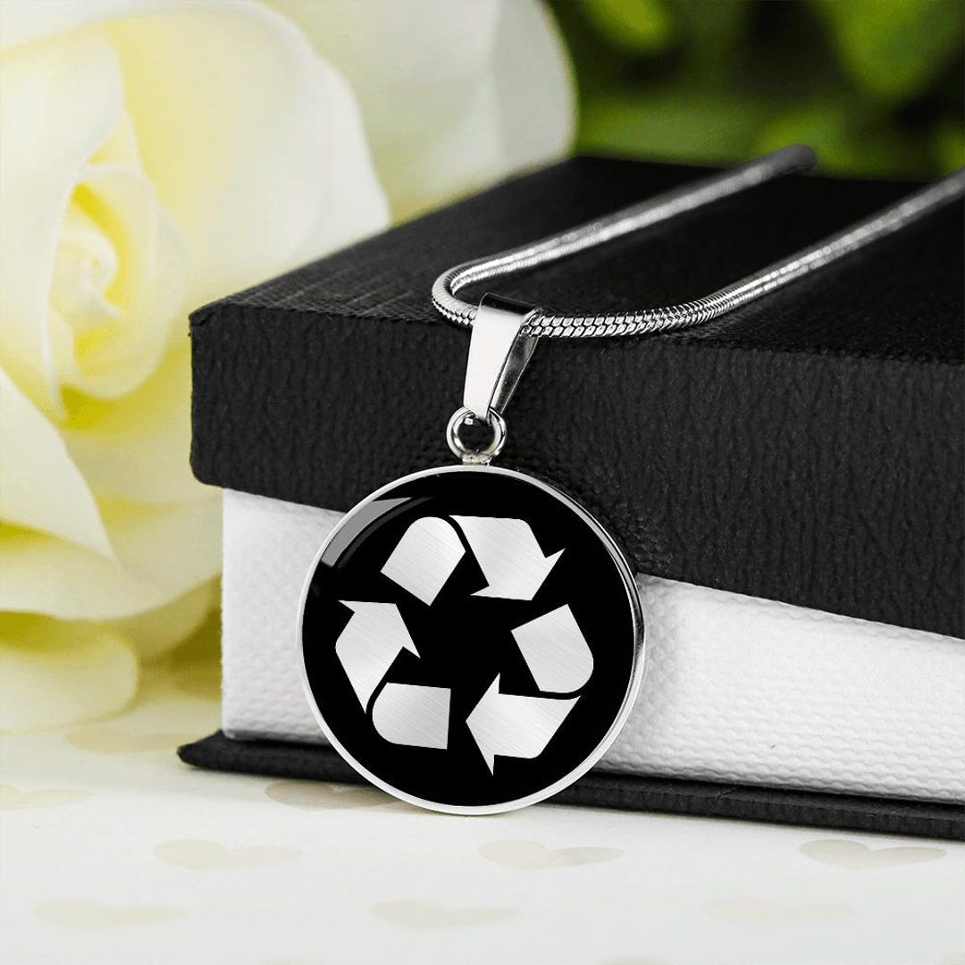 Recycle Symbol Necklace - Etsy