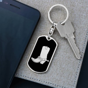 Cowboy Boot Keychain