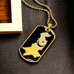 Collier carte du Pakistan
