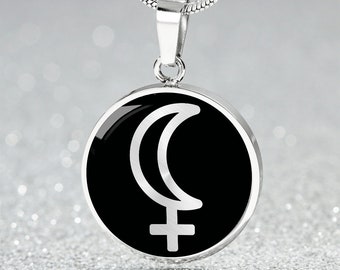 Black Moon Lilith Necklace